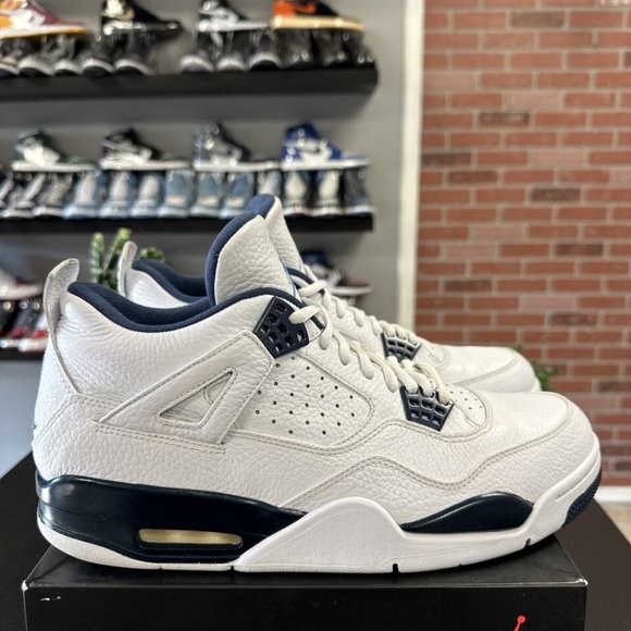 314254-107 AUTHENTIC Jordan 4 Retro Legend Blue Columbia main image 4